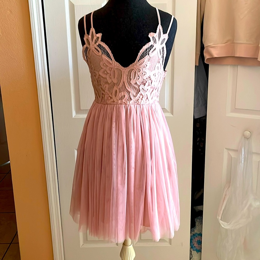 NWT mi Ami Pink tulle dress